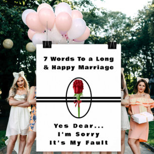 7 Mots Pour Un Mariage Long Et Heureux - Affiche
