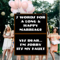 7 mots pour un mariage long et heureux - Affiche