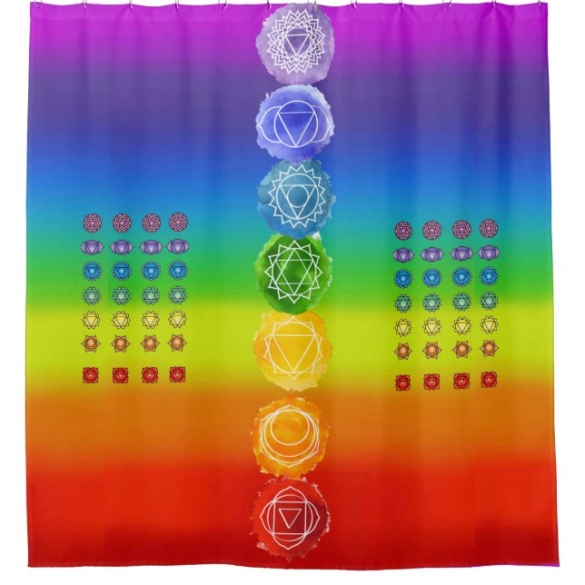 7 Rideau de douche Chakra (Devant)
