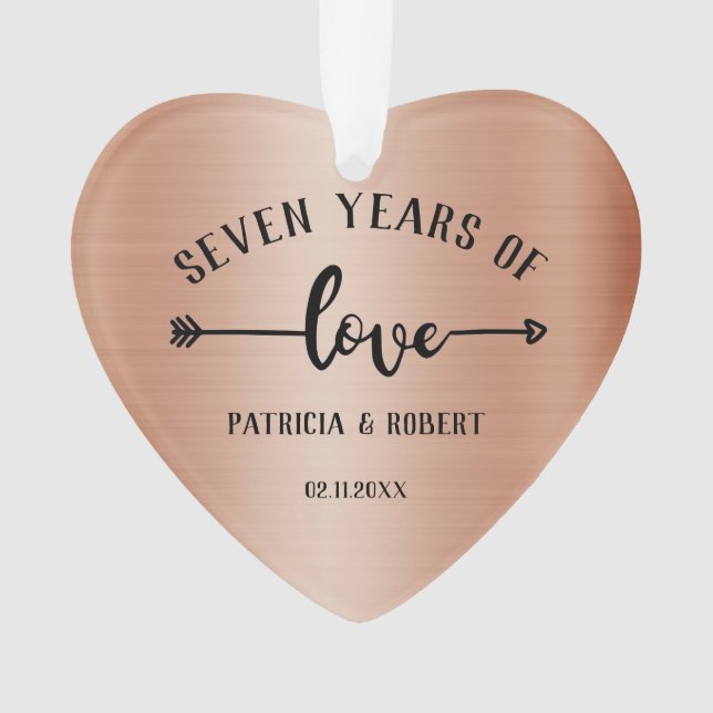 7e anniversaire du Mariage photo (devant)