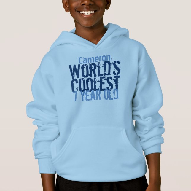 7e anniversaire le plus froid du monde 7 ans Bleu  (Devant)