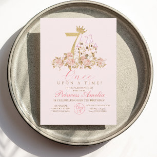 7e Invitation d'anniversaire de la petite princess