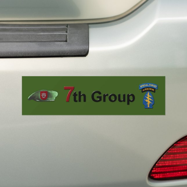 7e Sticker pare-chocs pour vétérans du Groupe des  (En voiture)