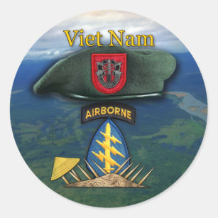 7ème Autocollant du Vietnam de bérets verts de