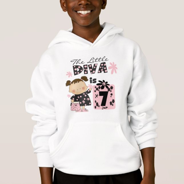 7èmes T-shirts et cadeaux d'anniversaire de petite (Devant)