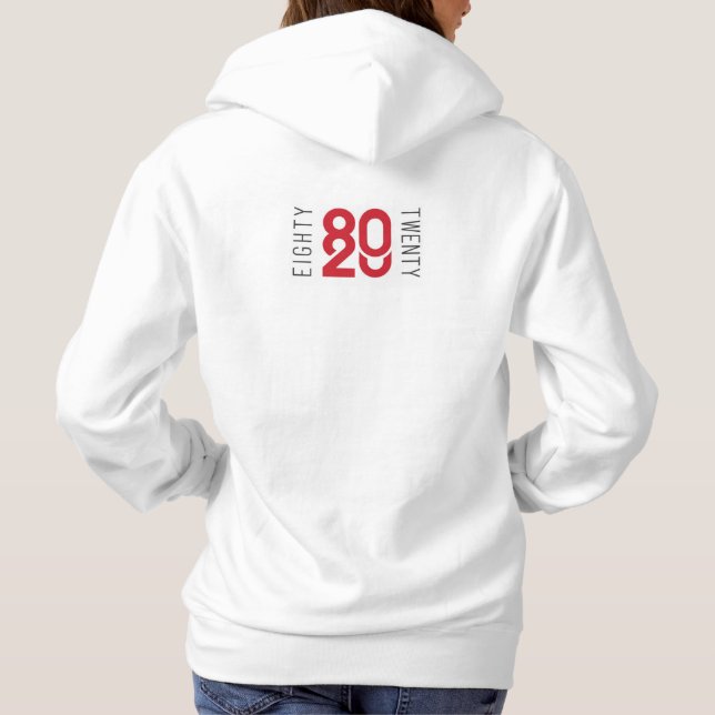 8020 Sweat - shirt à capuche féminine (rouge) (Dos)