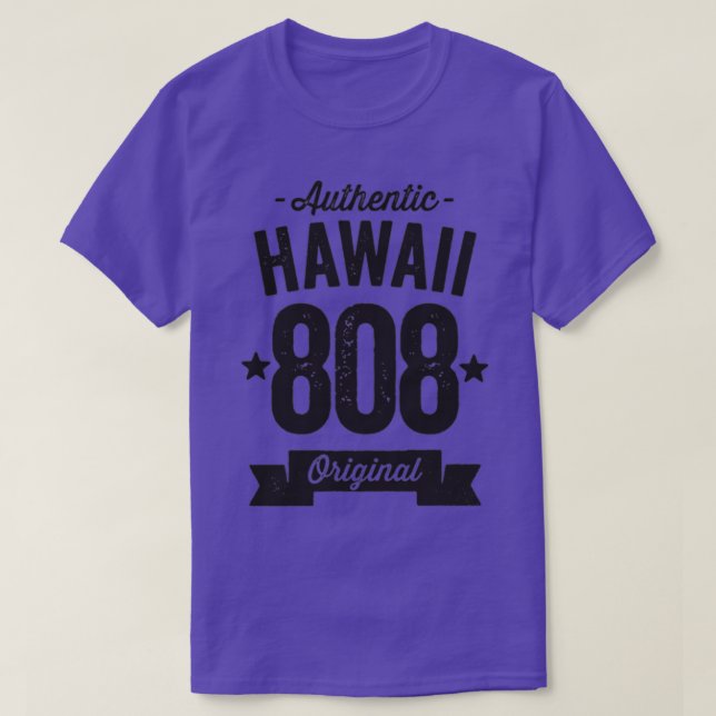 808 Hawaii Area Code Authentic TShirt 5 (Design devant)