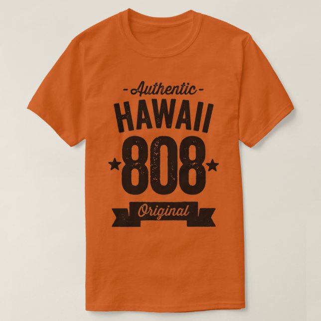 808 Hawaii Area Code Authentic TShirt 7 (Design devant)