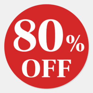 80 % de réduction Autocollant rond classique à fon