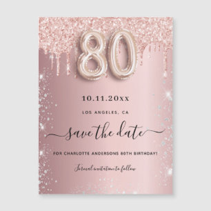 80e anniversaire blush rose enregistrer la date ai