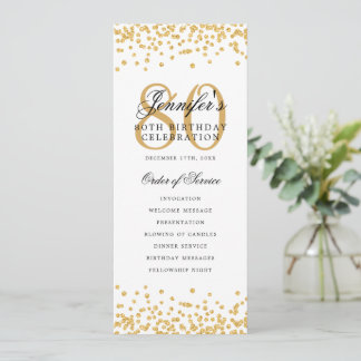 80e anniversaire du programme de fête Merci Gold