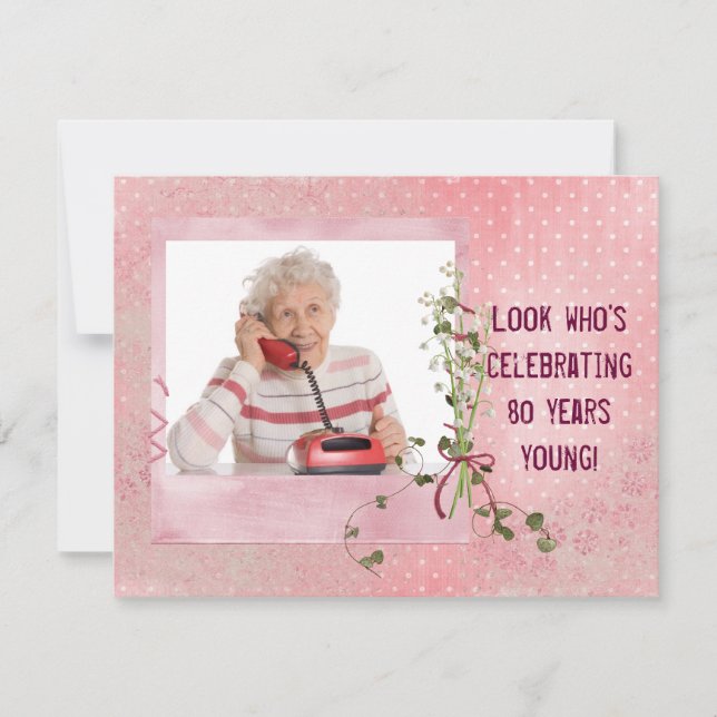 80e anniversaire Invitation (Devant)