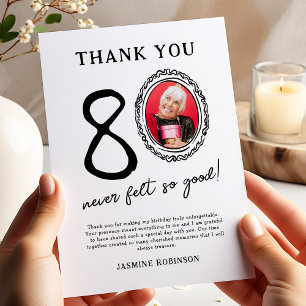 80e anniversaire Merci photo