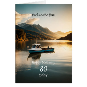 80e anniversaire Pêche à bord d'un bateau