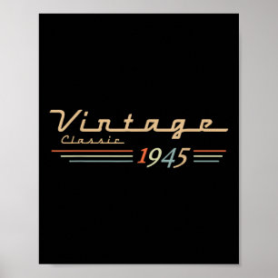 80e anniversaire vintage Décorations Vintage 1945 