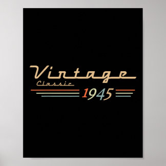 80e anniversaire vintage Décorations Vintage 1945