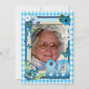 80e Invitation à la fête d'anniversaire de la phot