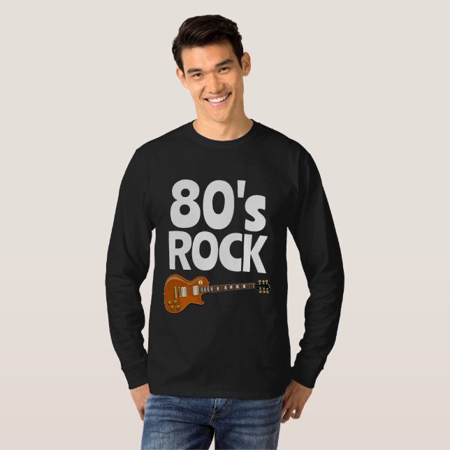 80s 1980s ROCK BLACK T-SHIRTS TEE - SHIRTS (Devant entier)