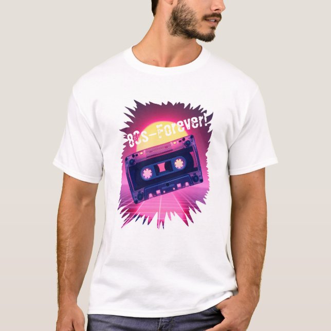 80s – Forever! Retro Cassette T-Shirt (Devant)