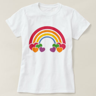 80's Rainbow 'n Hearts T-Shirt