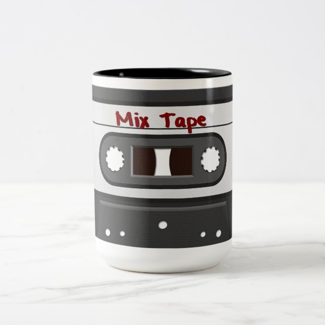80's Retro Mix Tape Tape Mug (Centre)