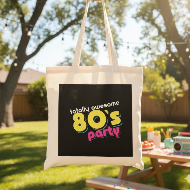80's totalement génial Sac fourre-tout de fête (80s totally awesome party Tote Bag)