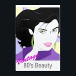 80's Vintage Beautifull Woman pop art<br><div class="desc">Une oeuvre d'art élégante et sophistiquée. Une femme de la mode des années 1980,  éveillant en nous le désir de l'afficher dans un endroit spécial pour admirer et certainement voyager dans le temps.</div>