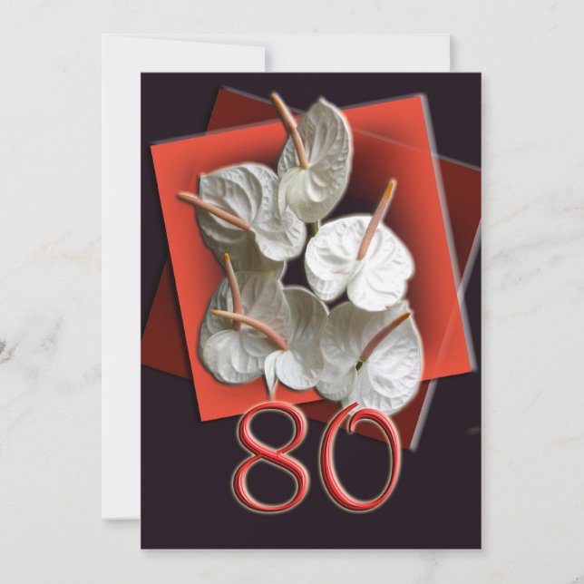 80th Birthday Party Invitation (Devant)