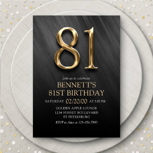 81e Invitation d'anniversaire