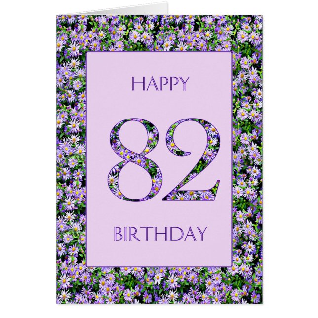 82e anniversaire de marguerites violettes (Devant)
