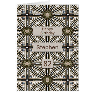 82e anniversaire Mandala Design Abstrait