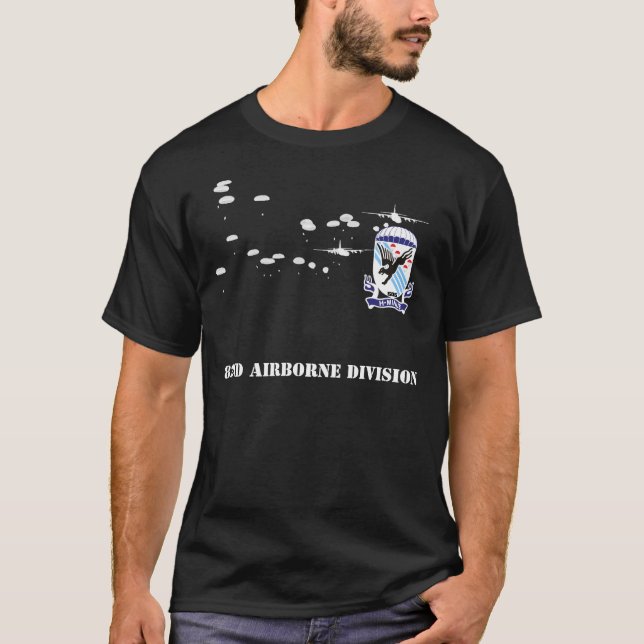 82e division aéroportée T-shirt noir - 505 pull-ov (Devant)