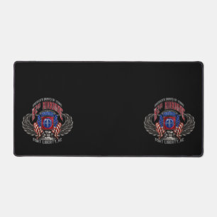 82e Mat de bureau noir aéroporté