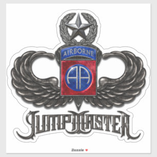 82e Sticker en vinyle de jumpmaster embarqué