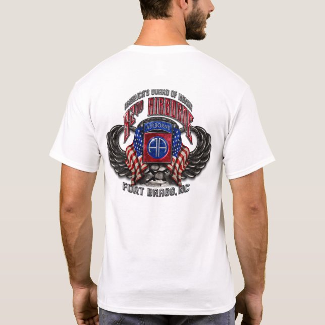 82e T-shirt Fort Bragg (Dos)