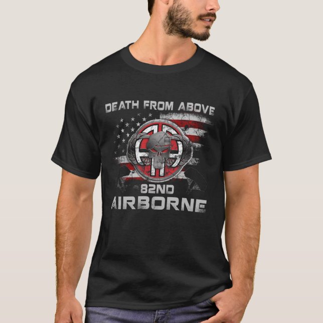 82ème Ft Bragg NC Décès du T-shirt supérieur (Devant)