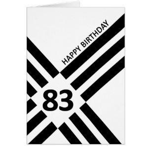 83e Diagonal Noir Line Design Anniversaire