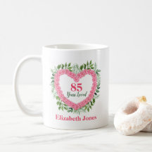 85 ans aimés Personnalisé 85e anniversaire Mug