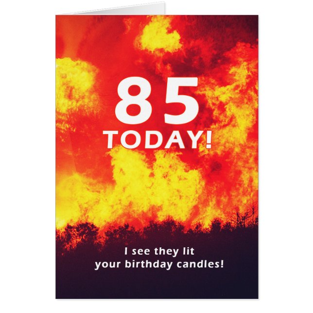 85 Humour de bougie d'incendie de forêt d'annivers (Devant)