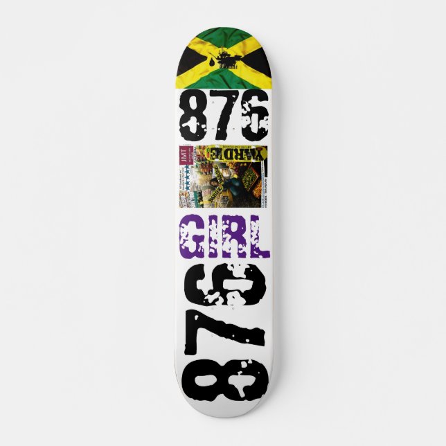 876 JMTJAMAICA 7 3/4" Skateboard Deck (Devant)