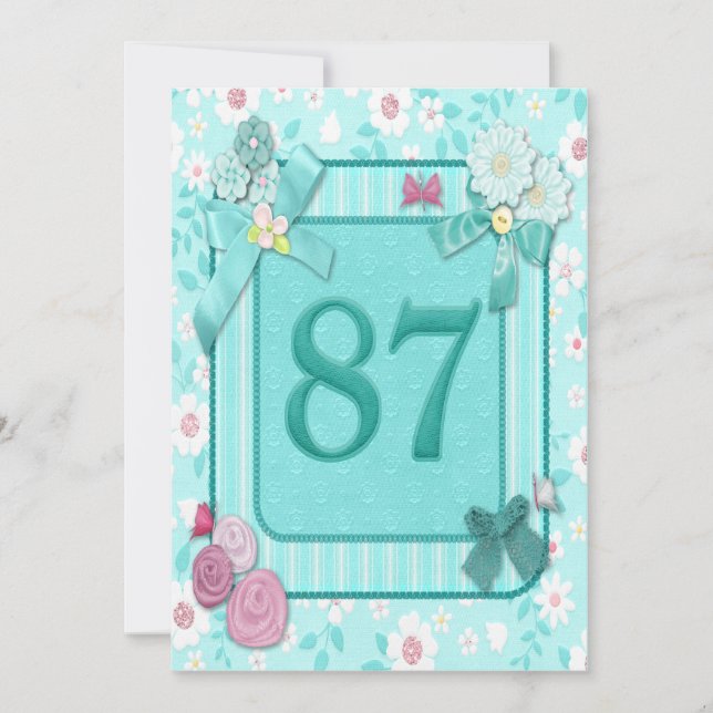 87e anniversaire invitation (Devant)