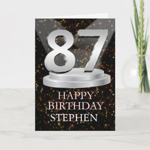 87th Birthday Spotlights Ajouter une carte de nom
