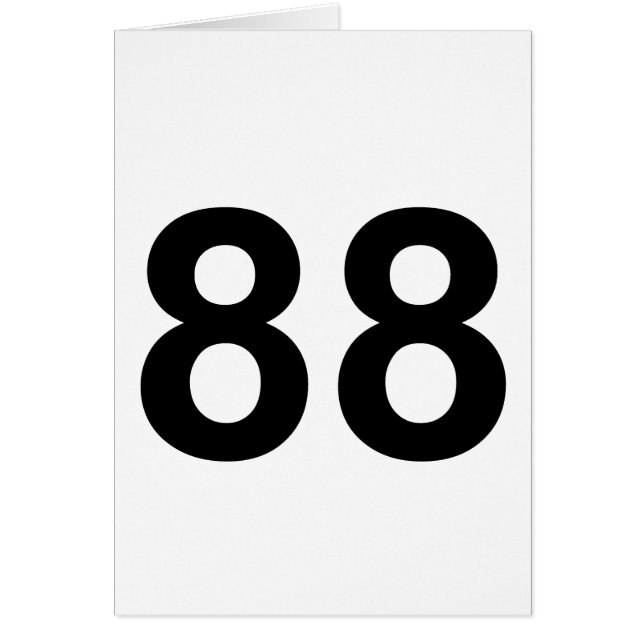 88 - nombre quatre-vingt-huit (Devant)