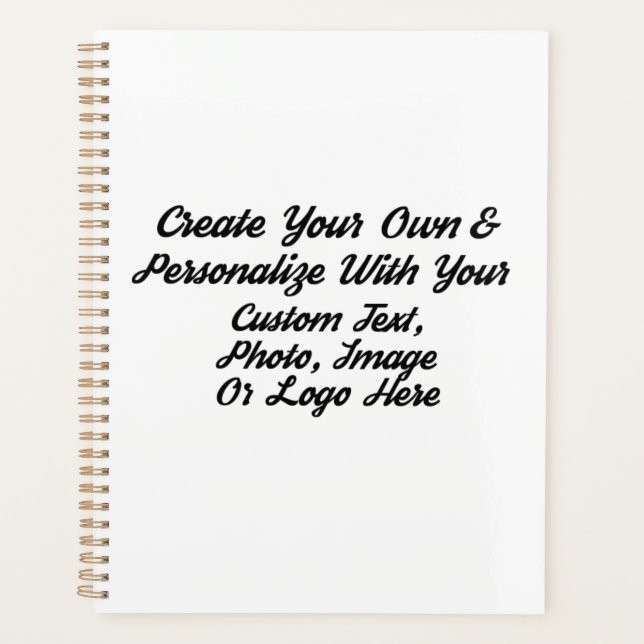 8,5 x 11 Planificateur mensuel, année personnalisé (Devant)