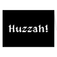 8 Bits Huzzah ! Carte de vœux