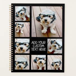 8 Collage de photos Texte facultatif — Peut modi