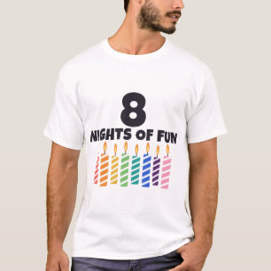 8 Nuits Amusantes T-Shirt Hanukkah Enfants Juif