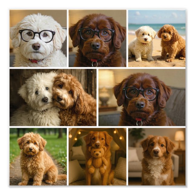 8 Photo Modèle Personnalisé Collage (Devant)