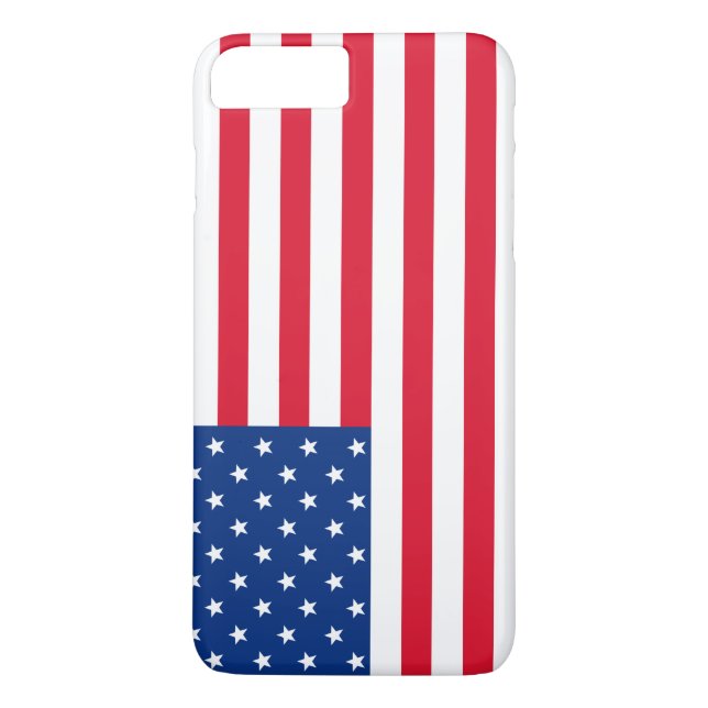 8 Plus/7 Plus Coque iphone du drapeau patriotique américain (Dos)