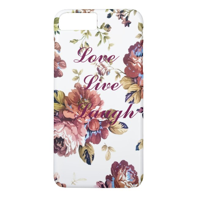 8 Plus/7 Plus Floral Love Live Lauder coque iphone (Dos)